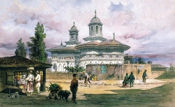  Amadeo Oil Painting - acuarela Bucuresti Amadeo Preziosi Neoclassicism Romanticism
